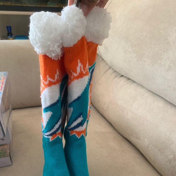 Miami Dolphins thermal footy socks - Picture 2 of 4